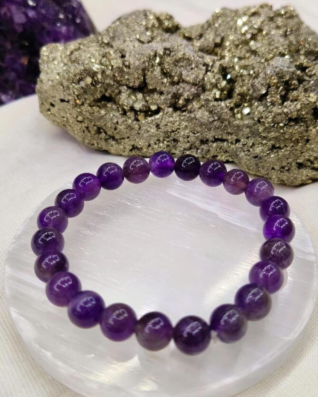 Amethyst (Jamunia) Bracelet – Original Round Stone