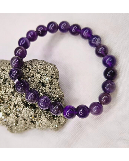 Amethyst (Jamunia) Bracelet – Original Round Stone