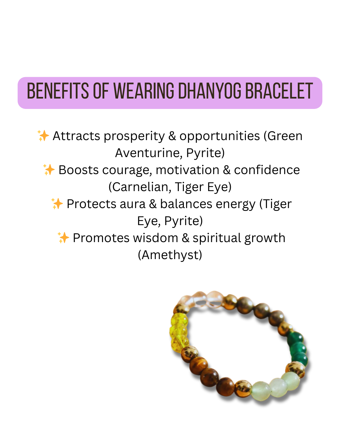 ✨ Dhanyog Bracelet – Wealth,Harmony, Protection & Spiritual Growth ✨