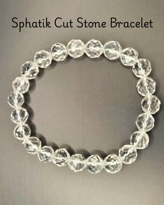 Sphatik (Clear Crystal) Bracelet – Clarity, Purification & Energy Amplification